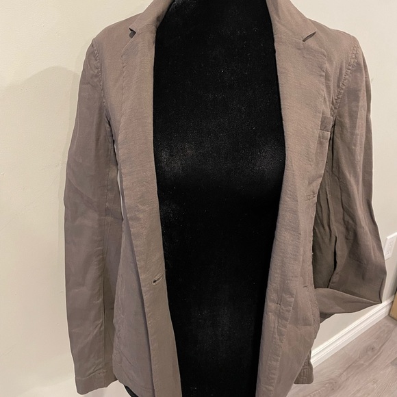 Theory Linen Lightweight Blazer Jacket With Button Closure Size 2 - Picture 8 of 10